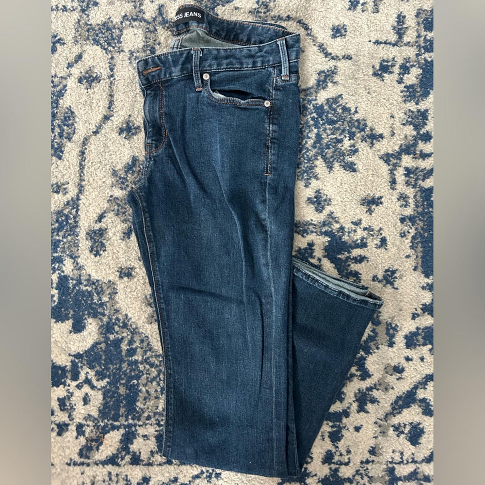 Express Barely Boot Stella Low Rise Jeans